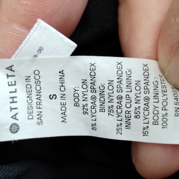 Athleta Malta high neck bodysuit, bathing suit Sz S - Picture 11 of 16